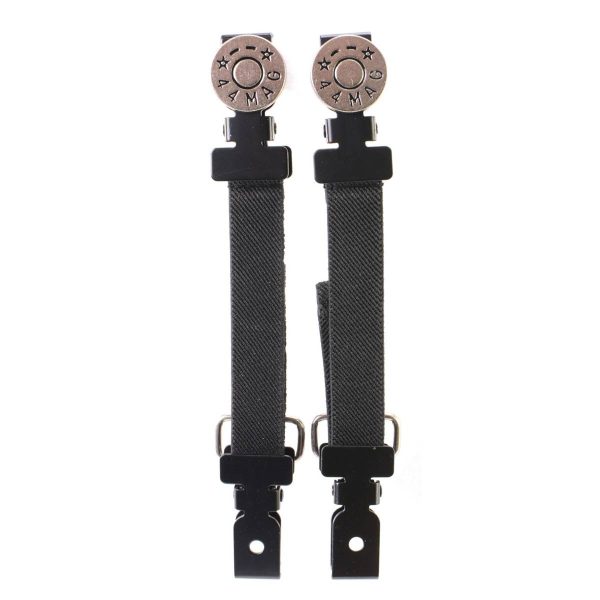 Milwaukee Leather MLA4002 Motorcycle Biker 44 MAG Emblem Elastic Bungee Clips for Chaps or Pants (Set of 2) Cheap - Image 2