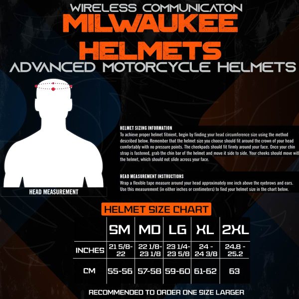 Milwaukee Helmets H7000 Glossy Black Mayday Modular Full Face Wireless Motorcycle Helmet-Stream Music-Phone Calls Hot on Sale - Image 3