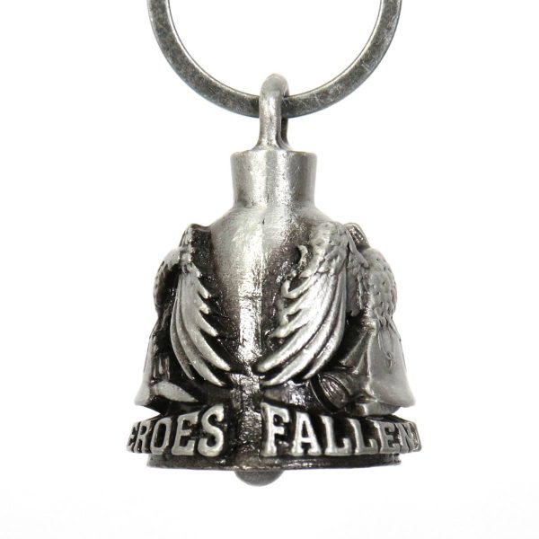Milwaukee Leather MLB9034  Eagle - Fallen Heroes  Motorcycle Good Luck Bell | Key Chain Accessory for Bikers Supply - Image 3