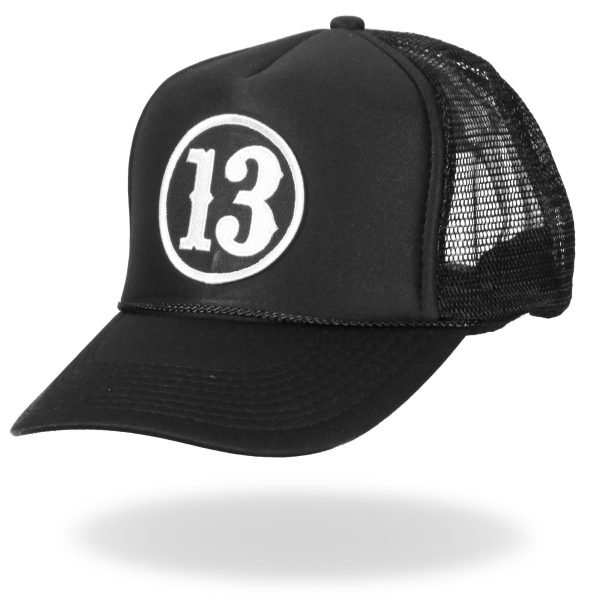Hot Leathers GSH1003 13 Black Trucker Hat Online Hot Sale - Image 2