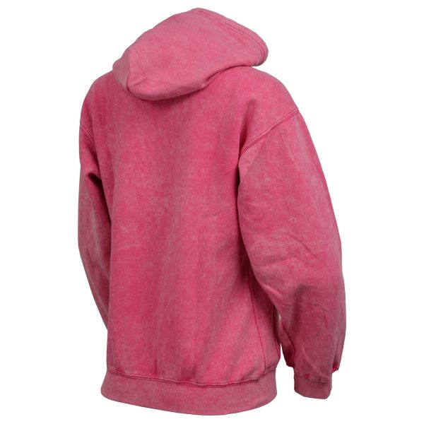 Milwaukee Leather MNG21620 Women s Distressed Pink Sweatshirt Full Zip Up Long Sleeve Casual Hoodie - with Pocket For Sale - Image 5