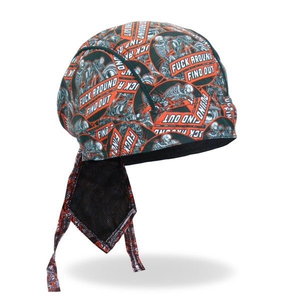 Hot Leathers Fuck Around Find Out Lightweight Headwrap HWH1123 Sale - Image 3