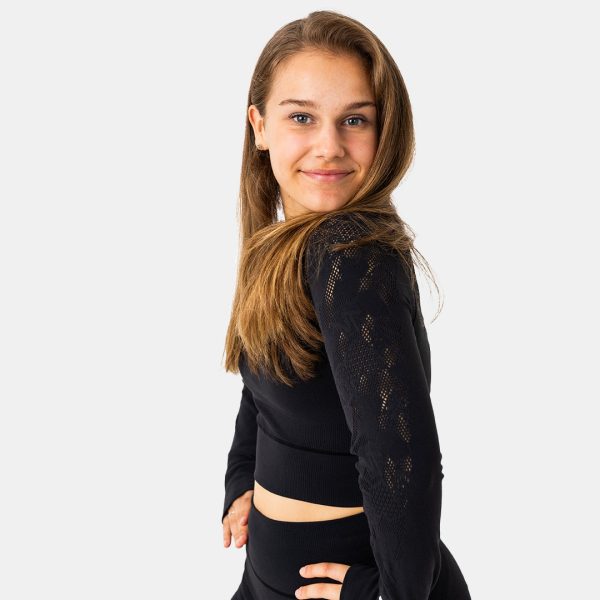 MTV WOMEN S SPORTY LONG SLEEVE CROP Online Hot Sale - Image 3