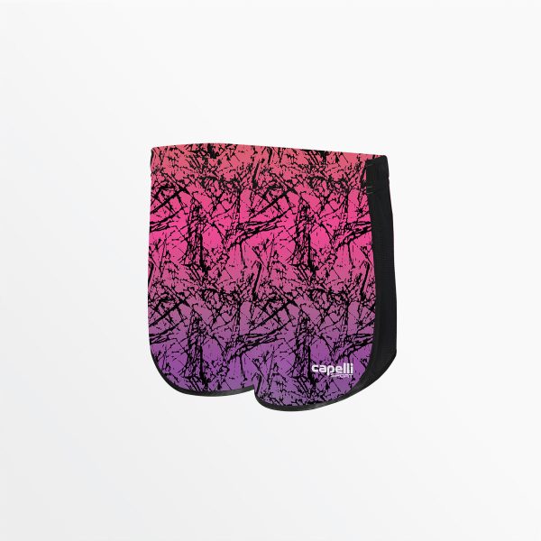 WOMEN S DISTRESSED OMBRE 2-TONE RUNNING SHORTS on Sale