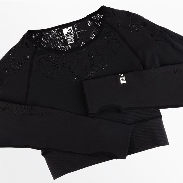 MTV WOMEN S SPORTY LONG SLEEVE CROP Online Hot Sale - Image 5