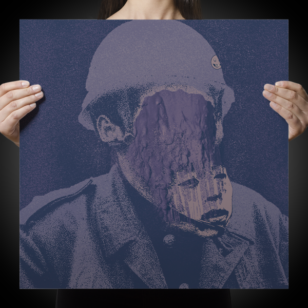 Hell Simulation  Stone Face  Giclee Print Cheap